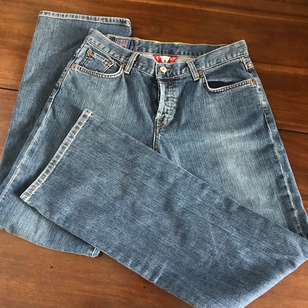 Lucky Brand Wide Leg Jeans Size 29/8 - Picture 2 of 5